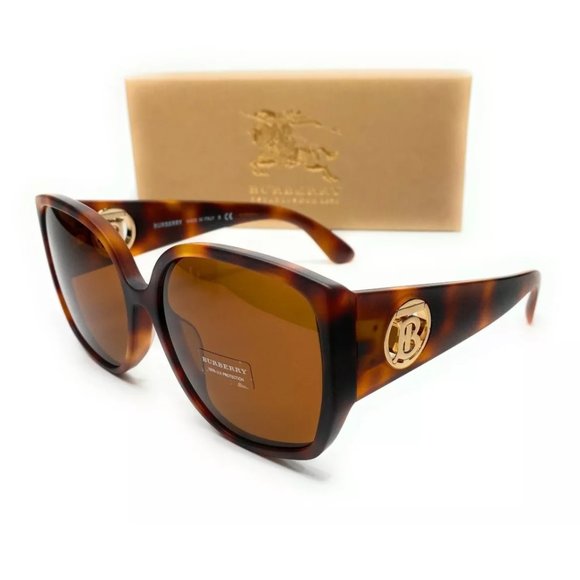 Burberry Women's Matte Havana Sqaure Sunglasses! - Picture 1 of 4